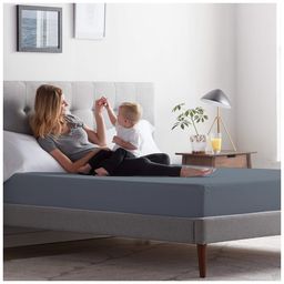 Trance Home Linen Fitted Style Waterproof Single Size Silky Bamboo Mattress Protector - Grey-image-16