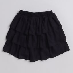 Aww Hunnie Layered Tutu Skirt - Black-image-86