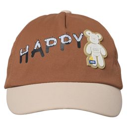 Kid-O-World Cotton Teddy Detailed Cap -Brown-image-94