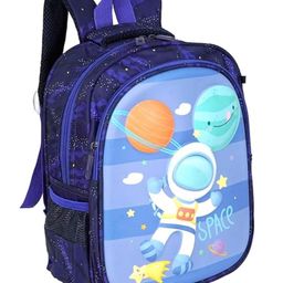 Storite Unisex Small Stylish &Trendy Water Resistant printed Bag, College travel Backpack for kids boys & girls Birthday GiftBlue-image-1