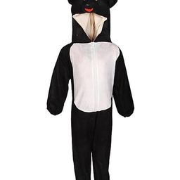 RAJ FANCY DRESSES Full Sleeves Bear Animal Theme Costume Dress - Black & White-image-52
