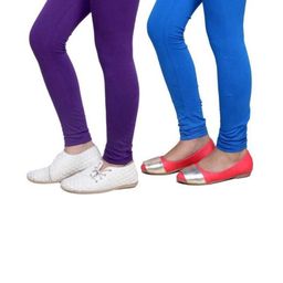 Tik Tok WEARS Girls Purple Churidar Length Leggings-picture-45