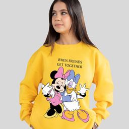 RAYACLOSET Women Printed Oversized Sweatshirt-image-69
