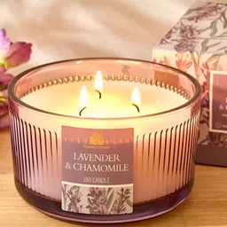 Home Centre Purple 1 pieces Jar Candle-image-20