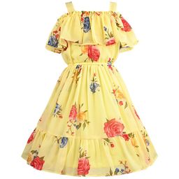 Wish Karo Floral Print Georgette Fit & Flare Dress-image-50