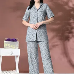 Mintmarie Women Printed Night suit-image-43