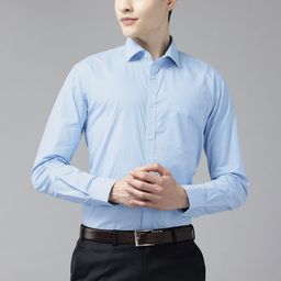 Park Avenue Pure Cotton Slim Fit Checked Formal Shirt-image-58