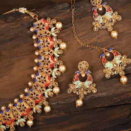 Zaveri Pearls Gold-Toned Jewellery Set-picture-45