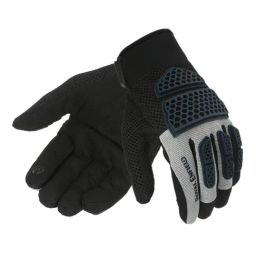 Royal Enfield Grey Leather Textured Gloves-image-44