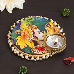 eCraftIndia Multicolor Aluminium Tea Light Candle Holder-25