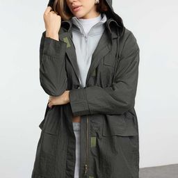 Trendyol Women Hooded Solid Casual Tailored Jacket-53
