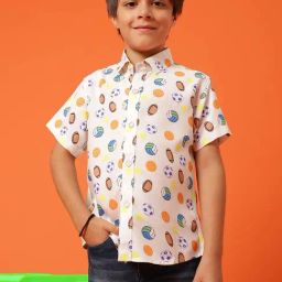 Tales & Stories Kids Multicolor Printed Shirt-image-55