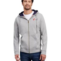 Beverly Hills Polo Club Light Grey Cotton Regular Fit Hooded Sweatshirt-image-59
