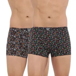 Dollar Bigboss Assorted Color Cotton Printed Trunks (Pack Of 2)-picture-17