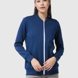 Miss Chase Navy Blue Relaxed Fit Jacket-picture-43