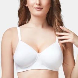 Trylo-Oh-so-pretty you! White Non Wired Padded T-Shirt Bra-image-2