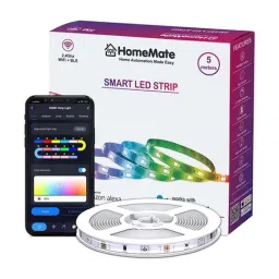 HomeMate 5m Smart RGBIC Strip Works with Google Assistant and Alexa (Multicolor)-image-22