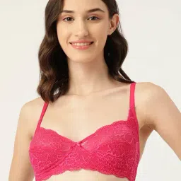 Leading Lady Pink Non-Padded T-Shirt Bra-33