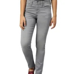 Woodland Grey Regular Fit Lightly Washed Jeans-picture-3