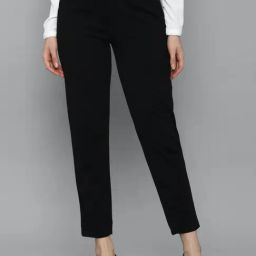Allen Solly Black Mid Rise Trousers-image-127