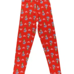 Bodycare Kids Red & Blue Cotton Printed Leggings-15