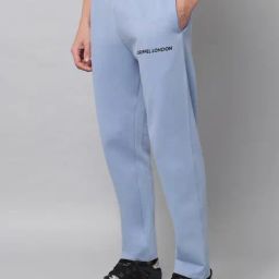 GRIFFEL Sky Blue Regular Fit Trackpants-image-43