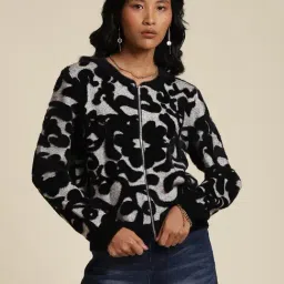 Label Ritu Kumar Black & Grey Jacket-image-62