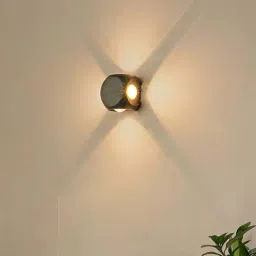 FOS LIGHTING Modern Grey & Transparent Aluminium Outdoor Bulkhead Wall Light-21