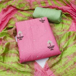 Rangtulika Ethnics Embroidered Unstitched Dress Material-picture-10