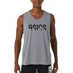 Asics Grey Regular Fit Printed Sports T-Shirt-image-23