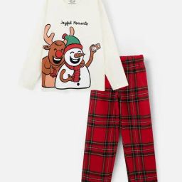 Nap Chief Unisex White Cotton Graphic Night Suit-image-34