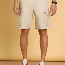 Wrangler Beige Regular Fit Cargo Shorts-picture-30