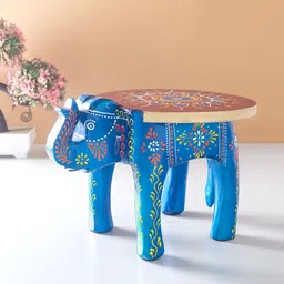 Golden Peacock Blue Figurine Showpiece-image-96