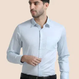 The Formal Club Powder Blue Comfort Fit Shirt-picture-40