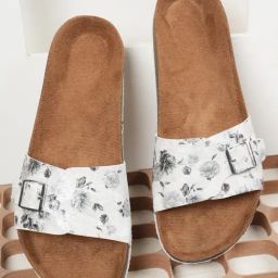 Mozafia Women's White Slides-image-63