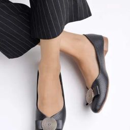 Shoetopia Kids Black Flat Ballets-image-93