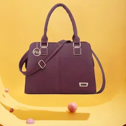 WOMEN MARKS Maroon Textured Handheld Bag-32