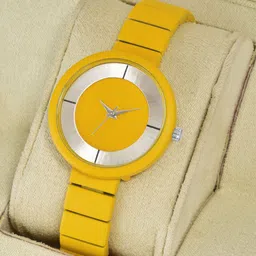 Gopal Shopcart Unisex Dial & Bracelet Style Straps Analogue Watch Csamon_33_Yellow-image-55