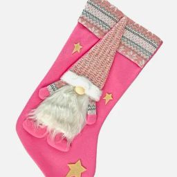 Little Surprise Box Christmas Decor Pink Unisex Gnome Christmas Stocking For Gifts-picture-48