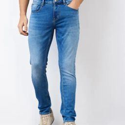 Spykar Men Slim Fit Low Rise Cotton Casual Jeans-image-95