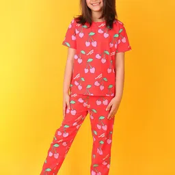 Anthrilo Girls Printed Night suit-23