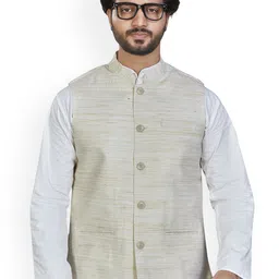 Authentics Woven Design Nehru Jackets-14