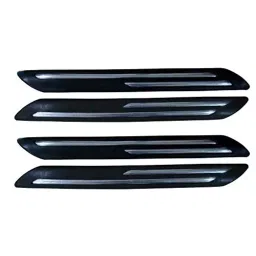 Auto Pearl Bumper Corner Moulding Double Chrome Lining Black Compatible For Tata Bolt-37