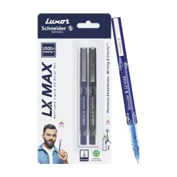 Schneider LX-Max 1 Blue & 1 Black Roller Ball Pen Needle Tip (Pack of 2)-image-66