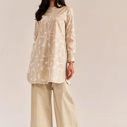 Gangal Printed Pure Cotton Top & Palazzos Co-ord-46
