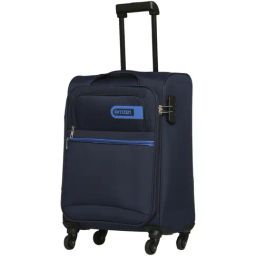 Citizen Journey Pulse Navy Blue Solid Soft Cabin Trolley Bag - 57 Cms-5