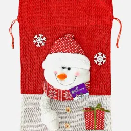 Little Surprise Box Christmas Decor Red UnisexKnitted Large Size Christmas Sack And Gift Bag-image-6