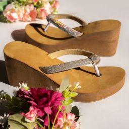 The White Pole Women's Tan Thong Wedges-image-24