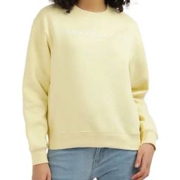 Tommy Hilfiger Yellow Logo Regular Fit Sweatshirt-image-66
