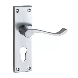 Screw Tight Brass Satin Finish Lever Handle Z110202SCP-Euro-image-96